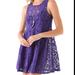 Free People Dresses | Free People Deep Purple Lace Dress Size Medium | Color: Purple | Size: M