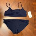 Athleta Swim | Athleta Scoop Bikini Swimsuit Size Large | Color: Blue | Size: L