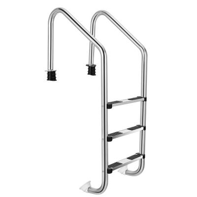 Costway 3-Step Stainless Steel Swimming Pool Ladder with Anti-Slip Step