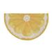 Liora Manne Frontporch Lemon Slice Indoor/Outdoor Rug Yellow 30"X48" 1/2 RD - 30"X48" 1/2 RD