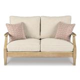 Signature Design by Ashley Clare View Outdoor Loveseat w/Cushion - Beige