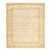 Overton Hand Knotted Wool Vintage Inspired Traditional Mogul Ivory Area Rug - 8'3" x 10'5"
