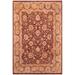 Antique Vegetable Dyed Anmol Agra Aubergine/Tan Wool Rug - 8'0'' x 10'4'' - 8 ft. 0 in. X 10 ft. 4 in.