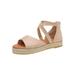 Fangasis Ladies Cross Espadrilles Wedged Platforms Wedges Strappy Sandals Size