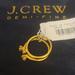 J. Crew Jewelry | J.Crew Demi-Fine 14k Gold-Plated Puzzle Ring | Color: Gold | Size: Size 5