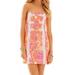 Lilly Pulitzer Dresses | Lilly Pulitzer Tansy Strapless Dress | Color: Orange/Pink | Size: 4