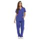 Just Love Women's Solid Scrub Sets/Tunic and Trousers/Medical/Nursing Uniform X-Large Galaxy Blue