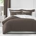 The Tailor's Bed Waffle Standard Cotton 3 Piece Comforter Set Polyester/Polyfill/Cotton in Brown | Super Queen Comforter + 2 Queen Shams | Wayfair