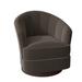 Barrel Chair - Fairfield Chair Tipsy 28.75" W Swivel Barrel Chair Fabric in Gray | 30.25 H x 28.75 W x 31 D in | Wayfair 1139-31_9508 61_Hazelnut