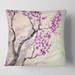 East Urban Home Flowers on Tree Branches Square Pillow Cover & Insert Polyester/Polyfill blend | 16 H x 16 W x 5 D in | Wayfair