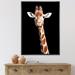 East Urban Home Close up Portrait of a Giraffe V - Photograph on Canvas Metal in Black/Brown/Green | 40 H x 30 W x 1.5 D in | Wayfair