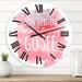 East Urban Home Don't Listen To What They Say Go See - Traditional wall clock Metal | 23 H x 23 W x 1 D in | Wayfair