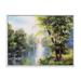 Lark Manor™ Landscape Painting on Canvas in Blue/Green/White | 12 H x 20 W x 1 D in | Wayfair B16CE867EE5F4D5391F41FD604F4EAAE