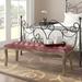Fleur De Lis Living Burcham Upholstered Bench Velvet in Brown | 18.5 H x 46.5 W x 17 D in | Wayfair FDLL4209 40832692