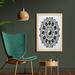 East Urban Home Round Zodiac Theme Design in Centre Astrology Signs - Picture Frame Graphic Art Print on Fabric Fabric | Wayfair