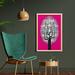 East Urban Home Composition Tree Nature Harmony Rhythm Illustration - Picture Frame Graphic Art Print on Fabric Fabric in Green | Wayfair