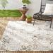 Ivory/Mustard Rectangle 7'9" x 10'2" Area Rug - NICOLE MILLER NEW YORK Patio Sofia Juniper Paisley Indoor/Outdoor Area Rug 93.0 x 1.0 in brown/white | Wayfair