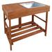 Gracie Oaks Mauckport Eucalytpus Potting Bench Wood in Brown | 35 H x 31 W x 23 D in | Wayfair 7BB16F2751DA4A119BD347E26C3EE8F9