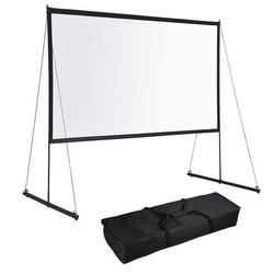 Yescom 53.4375" x 91.6875" Portable Folding Frame Projector Screen, Crystal in White | 84.3125 H x 91.9375 W in | Wayfair 16PJS044-100-06