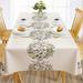 Alcott Hill® Taraval Floral Vinyl Tablecloth Plastic/Vinyl in White | 78 W x 55 D in | Wayfair 497C17DE68AA4F67867B754E5C091E70