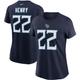 Women's Nike Derrick Henry Navy Tennessee Titans Player Name & Number T-Shirt