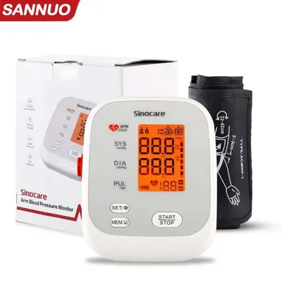 Sinocare-Tensiomètre numérique automatique pour le haut du bras appareil BP sphygmomanomètre