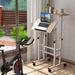 Costway Mobile Standing Desk Rolling Adjustable Laptop Cart Home