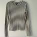 American Eagle Outfitters Tops | American Eagle Striped Long Sleeve Top | Color: Blue/Cream | Size: M