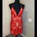 Free People Dresses | Free People Red With Nude Under Slip | Color: Red | Size: 2