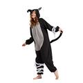 Women's Adult Pajamas Unisex Animal Onesies Novelty Pyjamas Nightwear Halloween Homewear Onepiece Cosplay Costume Loungewear Bandage Black Cat L(168-177CM)