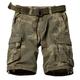 KOCTHOMY Men's Classic Cotton Cargo Shorts Casual Relaxed Fit with Multi Pocket C34 Retro Camo 34