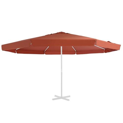 vidaXL Ersatzbezug für Sonnenschirm Terracotta-Rot 500 cm