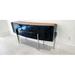 Arditi Collection Padua Console Table Plastic/Acrylic/Wood in Brown/Gray | 43.3 H x 102.3 W x 23.6 D in | Wayfair ARD-083 W260