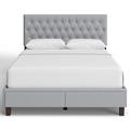 Birch Lane™ Martel Storage Bed Upholstered/Polyester in Gray | 48 H x 64.7 W x 83 D in | Wayfair 6C571A80B72C417DB175336DC81A8703
