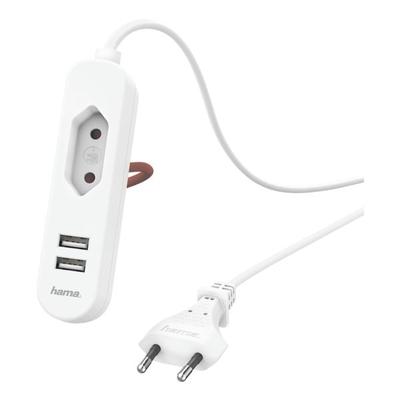 Hama 2-fach USB-Netzteil mit Eurobuchse