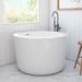 Randolph Morris Kyoto 41 Inch Acrylic Round Japanese Soaking Tub RMJ7-T