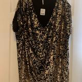 Free People Dresses | Free People Short Dress | Color: Black/Gold | Size: M