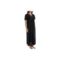 Shadowline Women's Beloved 53 Inch Flutter Sleeve Long Gown - black - Medium