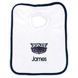 Infant White Florida Atlantic Owls 14'' x 11'' Personalized Pullover Bib