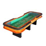 IDS Online Corp 12 Foot Deluxe Craps Dice Table w/ Diamond Rubber Felt | 35.4 H x 136.6 W x 48.4 D in | Wayfair 13829-G-WF2