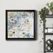 Winston Porter Topaz Spring I - Picture Frame Painting on Canvas Canvas, Solid Wood in Black/Blue/Gray | 30.5 H x 30.5 W x 1.5 D in | Wayfair