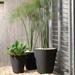 Crescent Garden Resin Pot Planter Plastic in Black | 26 H in | Wayfair A116594A