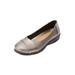 Women's The Gab Slip On Flat by Comfortview in Gunmetal (Size 12 M)