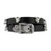 Gucci Jewelry | Gucci Anger Forest Double Wrap Leather Bracelet | Color: Black/Silver | Size: Various