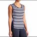 Athleta Tops | Athleta Ocean Stripe Tank Top Shirt Xs | Color: Blue/White | Size: Xs