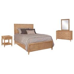 Birch Lane™ Deitrich Standard 5 Piece Bedroom Set Wicker/Rattan in Blue | Queen | Wayfair 6795F109C9A84A07BFD01D1D9F43546F