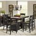 Hebden Counter Height Solid Wood Dining Set w/ Sideboard Wood in Black Laurel Foundry Modern Farmhouse® | Wayfair 064793B4BDFB49A7BADCB636CE533618