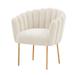 Doloris Mid-century Modern Light Velvet Upholstered Feather Side Chair