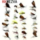 KKWEZVA – lot de 30 leurres pour la pêche à la mouche au beurre aux insectes différents styles