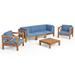 Brava Outdoor Acacia Wood 6-piece Chat Set by Christopher Knight Home